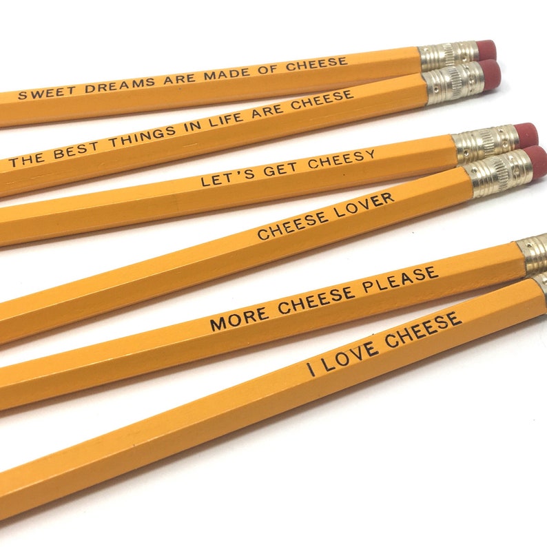 Cheese Lover Pencil Set image 1