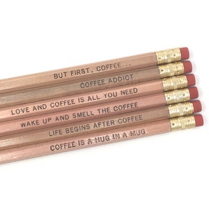 But First, Coffee Pencil Set