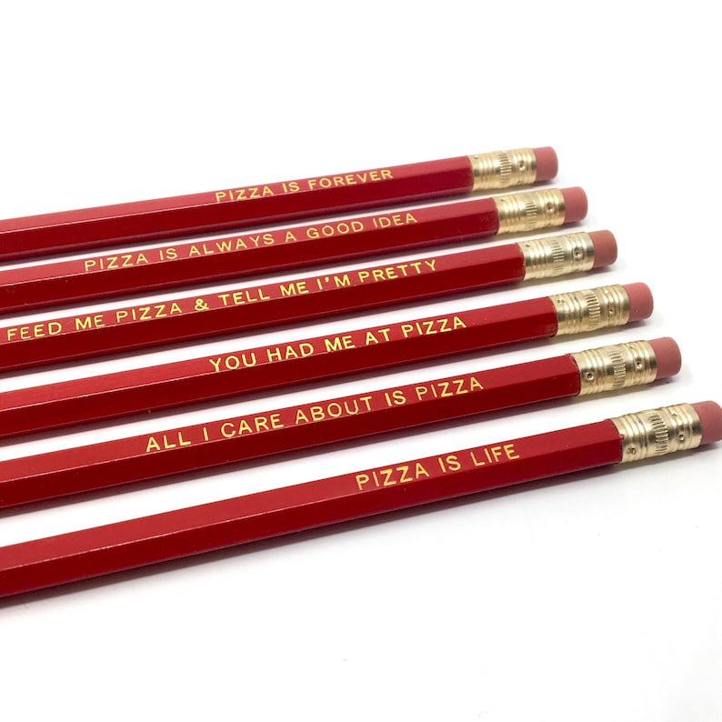 Pizza Lover Pencil Set.