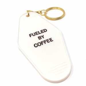 Fueled By Coffee Keychain