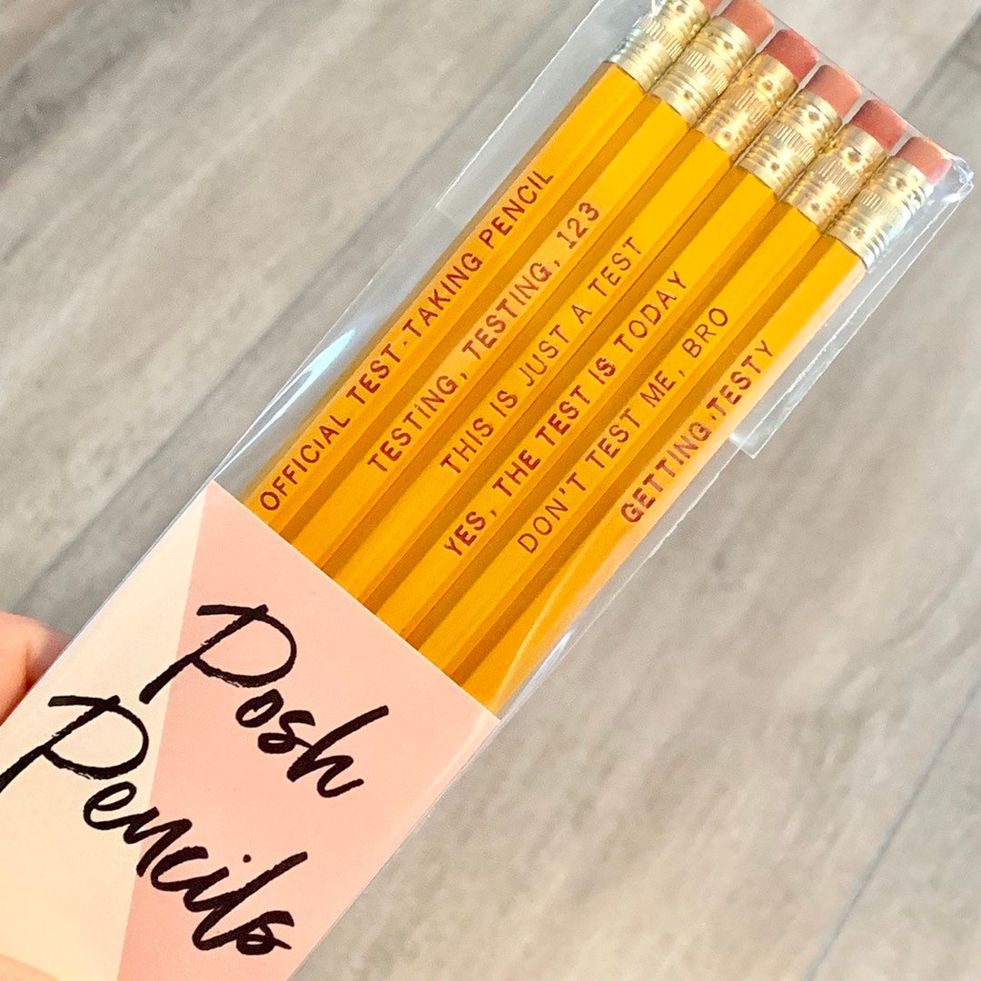 Test Pencils Pencil Set Etsy