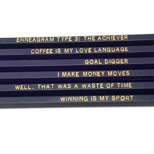 Funny Enneagram Type 3 Pencil Set image 3