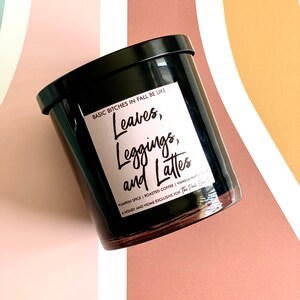 Leaves, Leggings, and Lattes Fall Candle