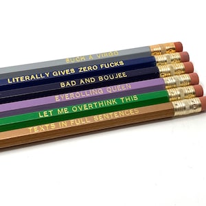 Funny Astrological Virgo Pencil Set Cosmic Babe Collection image 1