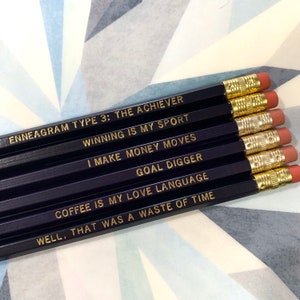 Funny Enneagram Type 3 Pencil Set image 4