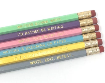 Writers Gonna Write Pencil Set