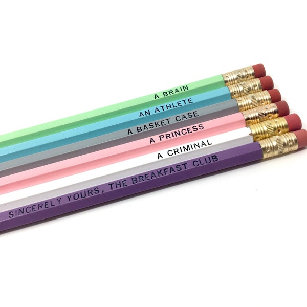 Breakfast Club Movie Pencil Set