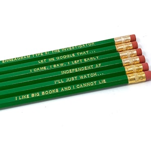 Funny Enneagram Type 5 Pencil Set