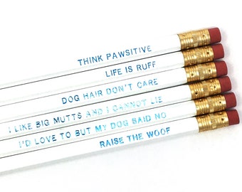 Juego de lápices para amantes de los perros