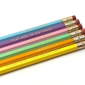 Funny Astrological Taurus Pencil Set - Cosmic Babe Collection