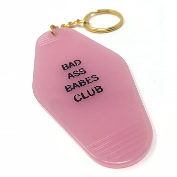 Bad Ass Babes Club Keychain Etsy Singapore