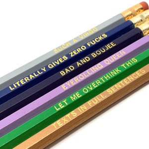 Funny Astrological Virgo Pencil Set Cosmic Babe Collection image 2