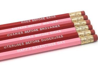 Galentines Pencil Set