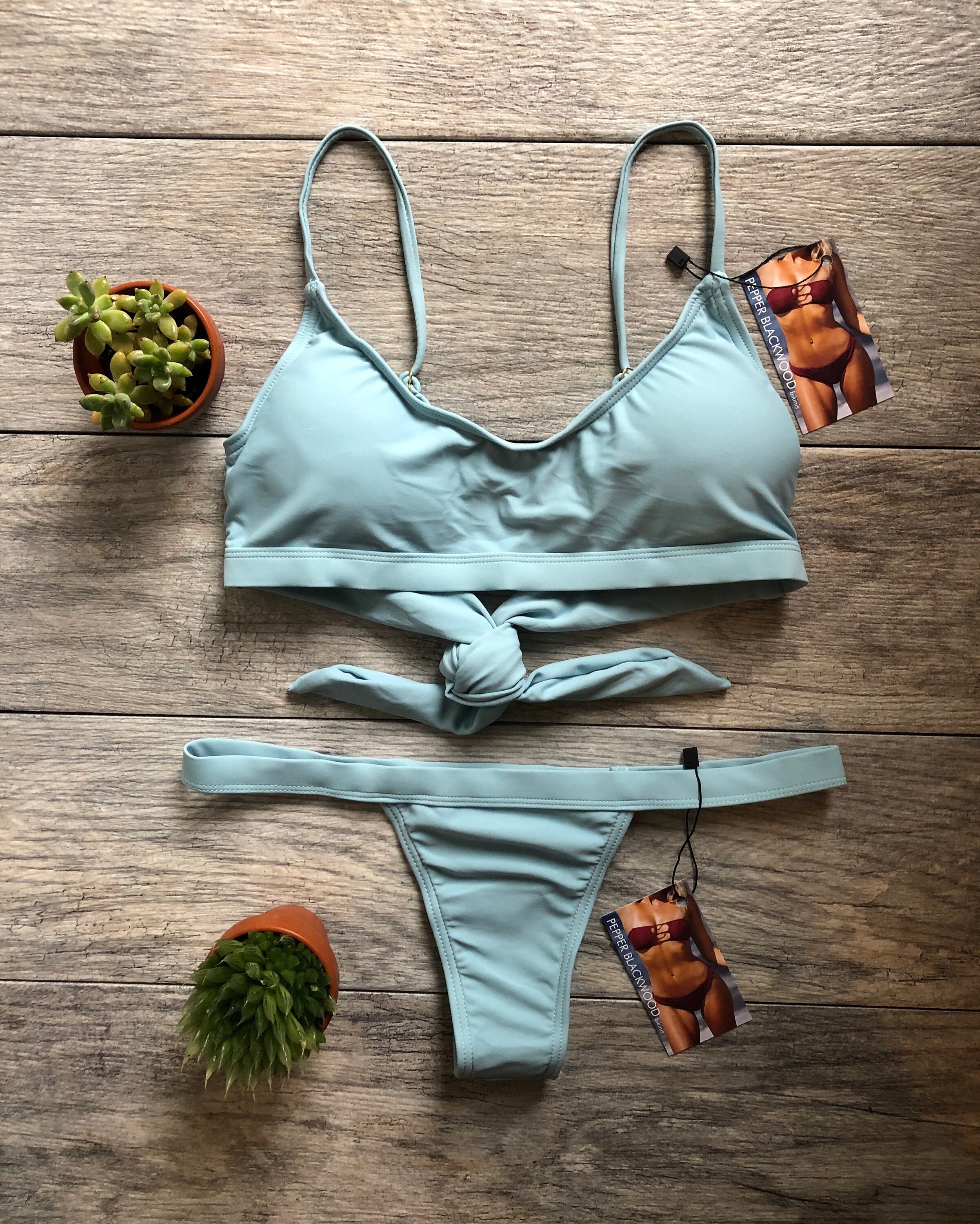 BOTTOM Baby Blue Bikini Bottom Brazilian Bikini Cheeky Etsy