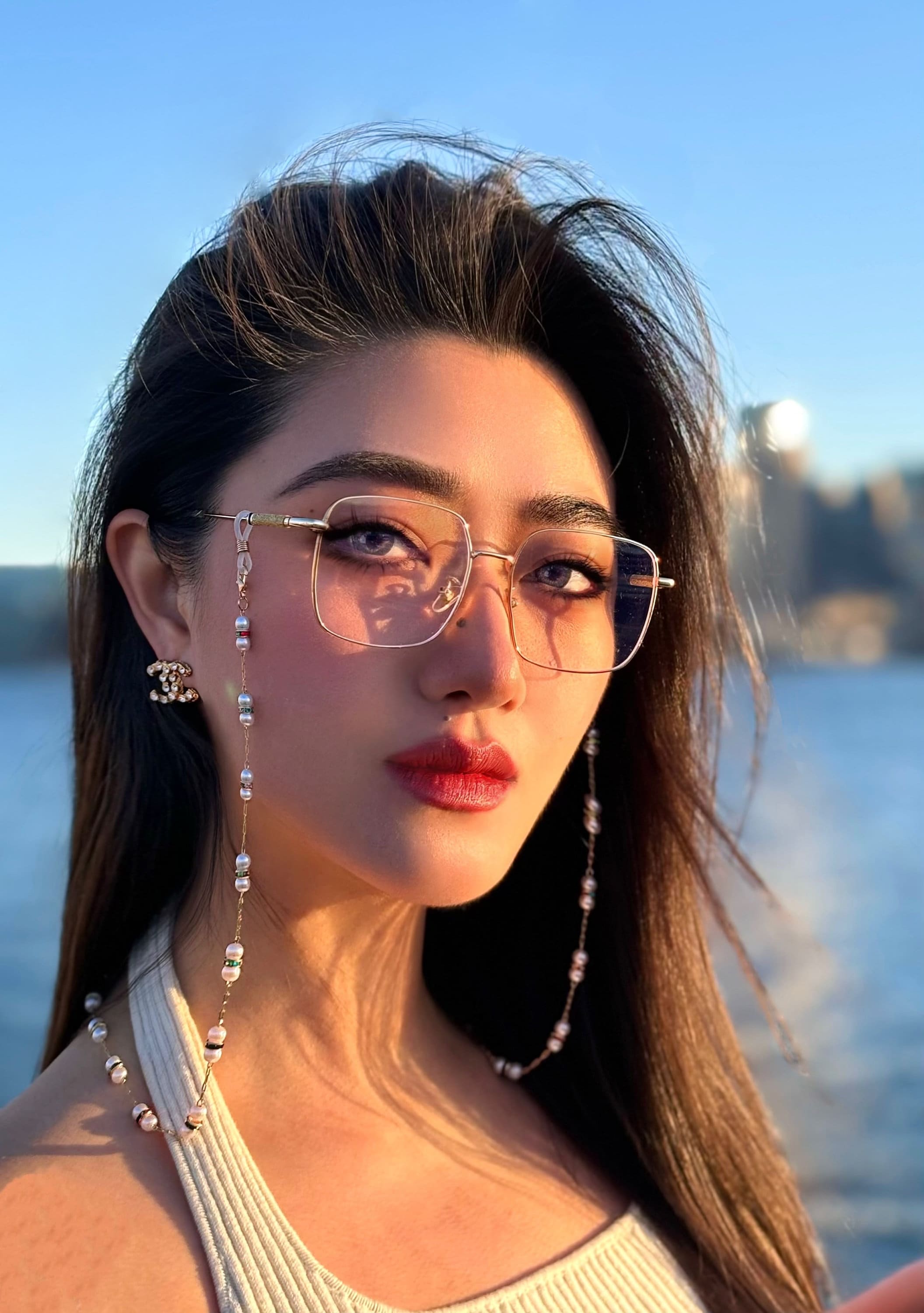 CHANEL メガネ　チェーン　アクセサリー　チャーム Chanel chain glasses - Etsy 日本