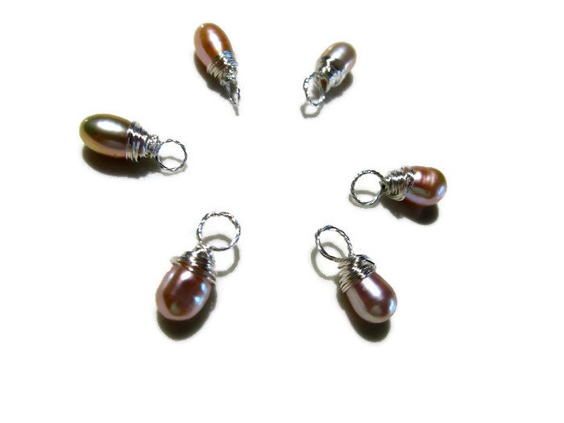 Mix and match jewelry AAA pearl pendant sterling silver add on charm June birthstone jewelry girl friend jewelry gift under 10