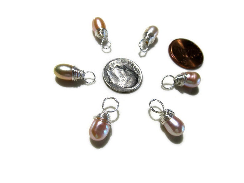 Mix and match jewelry AAA pearl pendant sterling silver add on charm June birthstone jewelry girl friend jewelry gift under 10