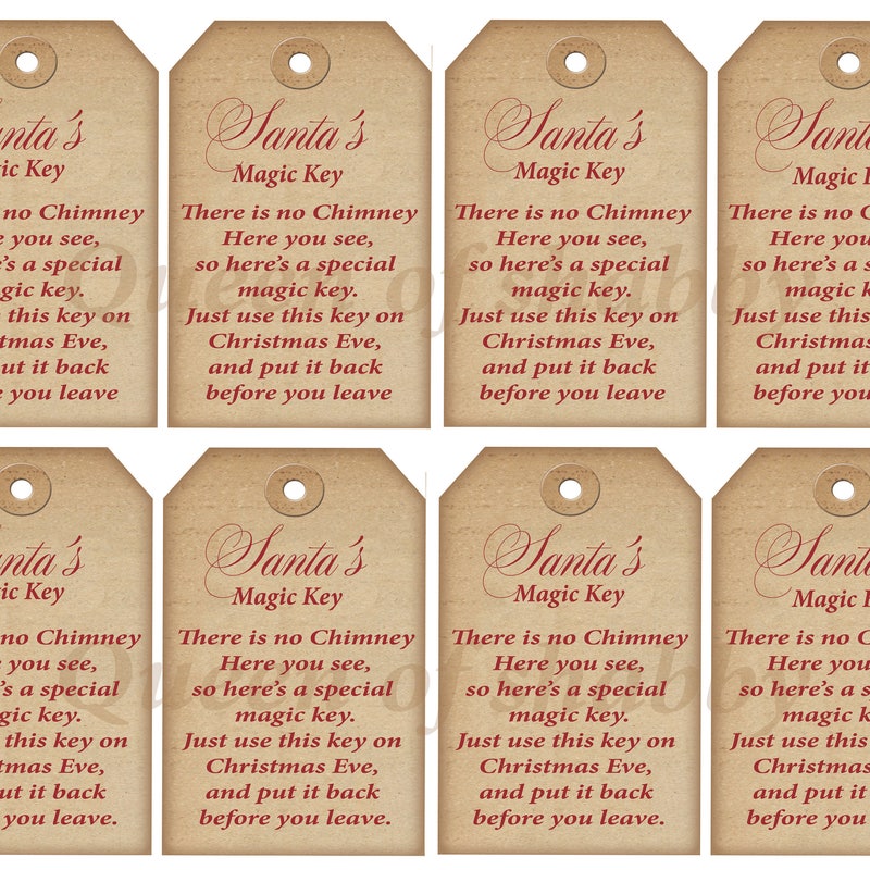 Santa Key - Etsy