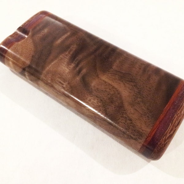 Tall Double Dugout - Figured Walnut One Hitter