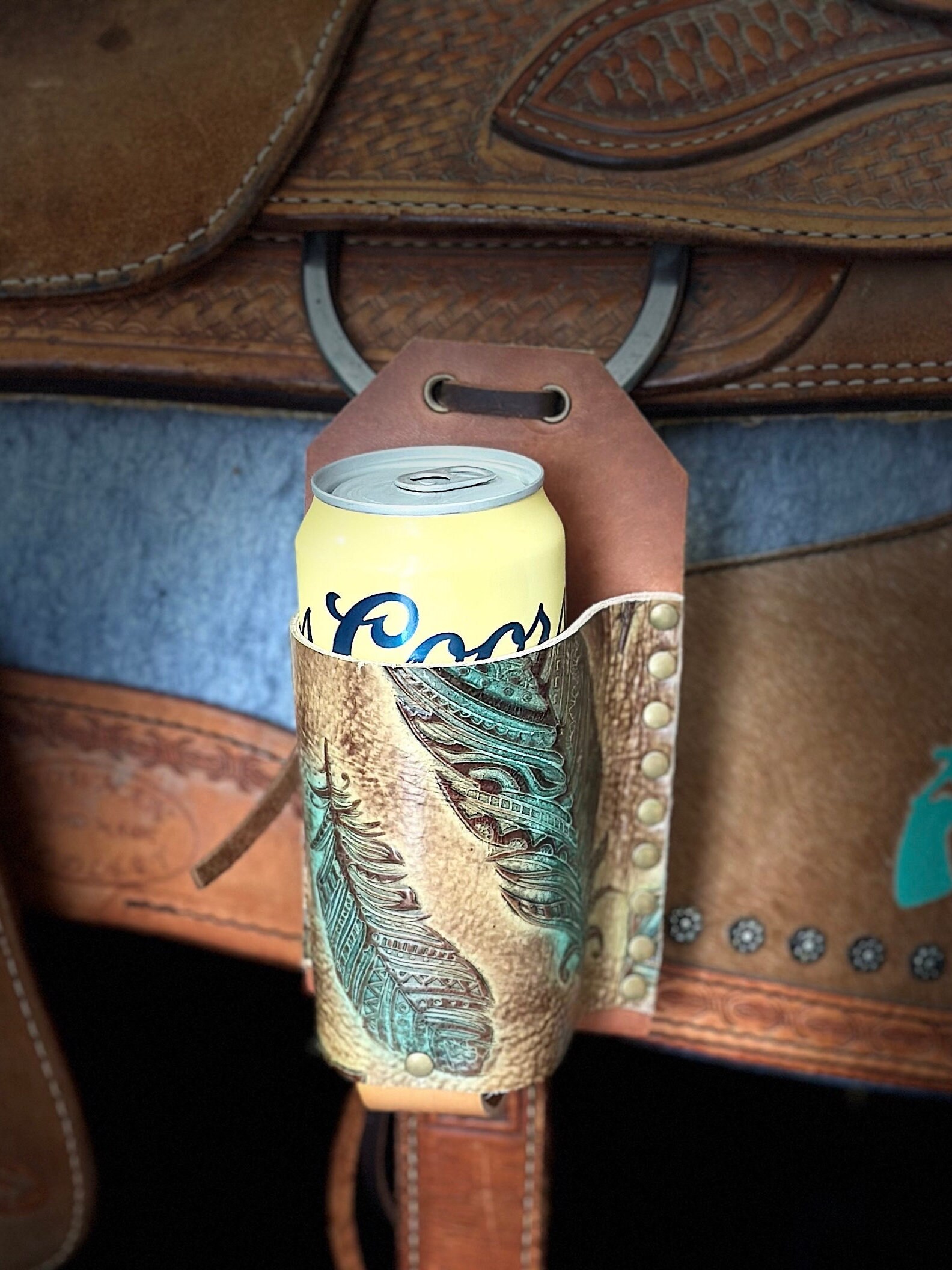 Cell phone holder for saddle horn hot sale