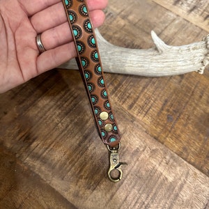 Leather key chain