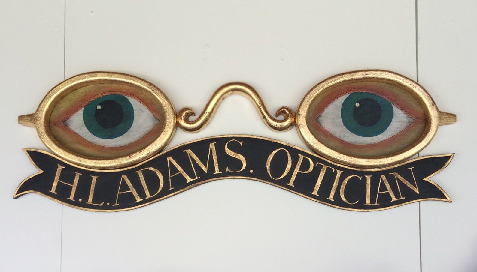 Early American Optician Trade Sign by K. William Kautz - Etsy