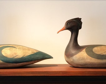 Merganser Decoys (male or female) by K. William Kautz