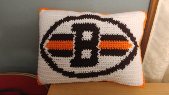 Cleveland Browns Pillow Throwback Style Etsy