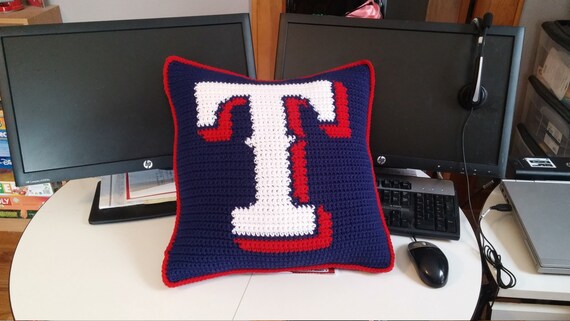 Texas Rangers Pillow Etsy