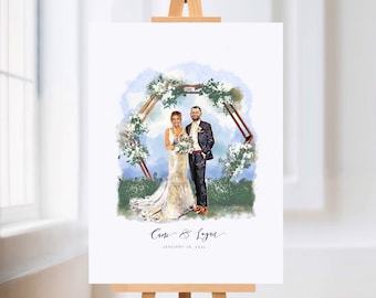Wedding Decor, Wedding Gift, Wedding Sign, Custom Wedding Art