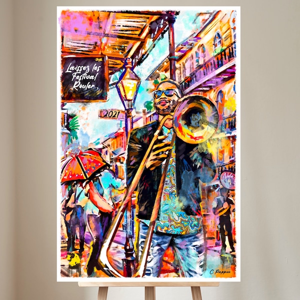 Trombone Shorty New Orleans Jazz Fest Art Print