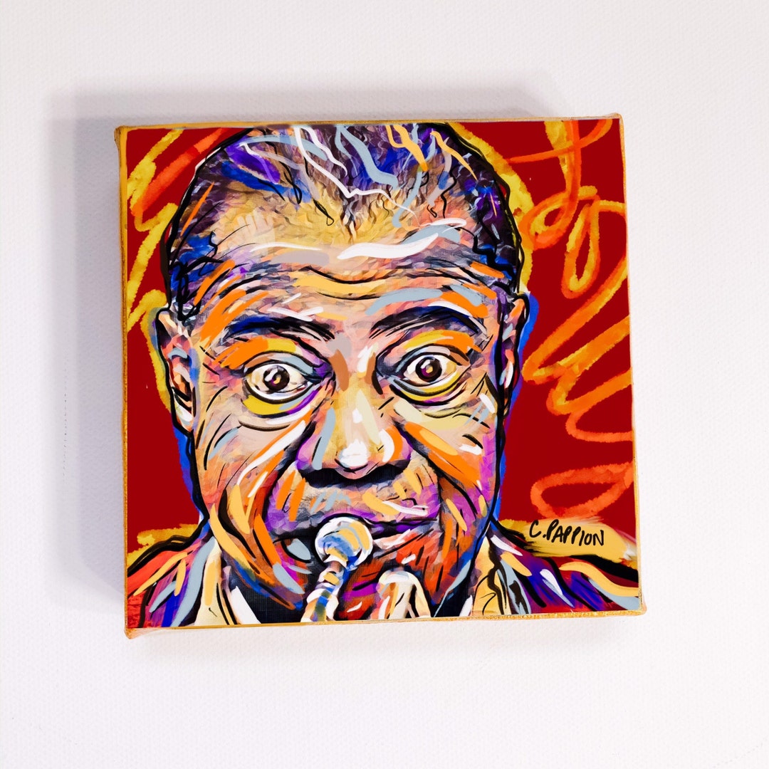 Jazz Art Jazz Wall Art Vintage New Orleans Art Louis Etsy