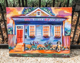 New Orleans Style Custom Home Painting 11 x 14 16 x 20