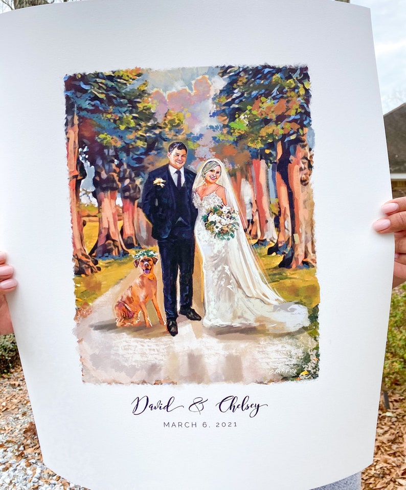 Custom Wedding Art Wedding Inspired Artwork Print From | Etsy