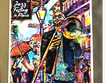 Trombone Shorty New Orleans Jazz Fest Print – Limited Edition Archival Paper (16 x 24)