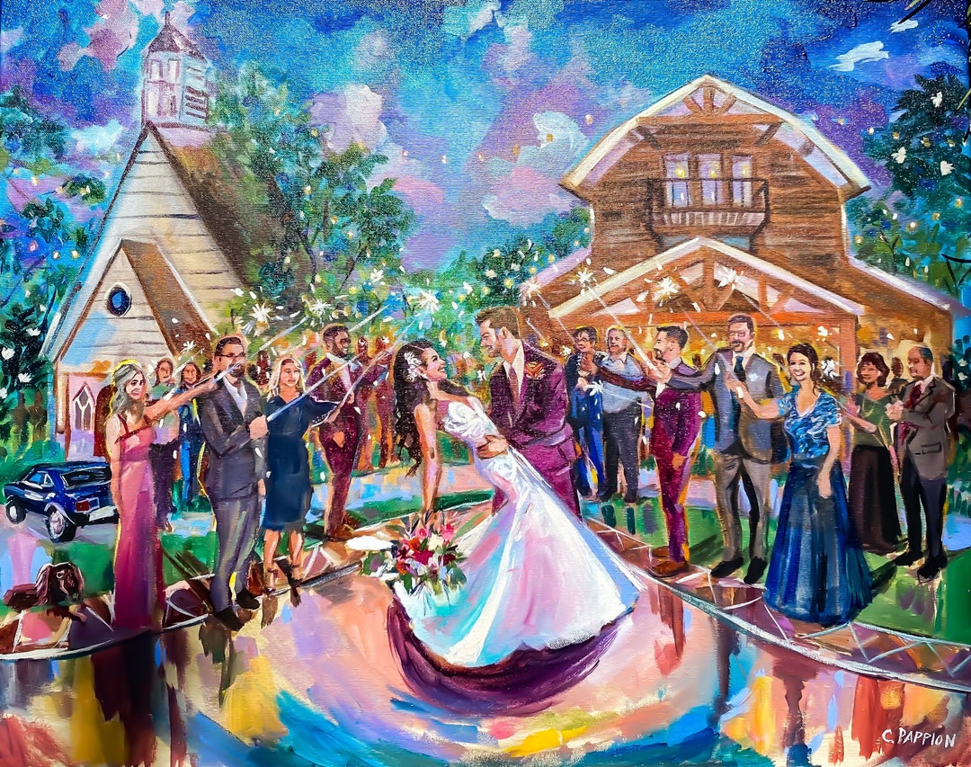 Wedding Painting Destination Wedding Painter Florida Wedding Painter 24