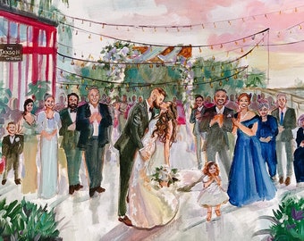 Tennessee Wedding Painting - Nashville Wedding Painting - Live Painting at your reception