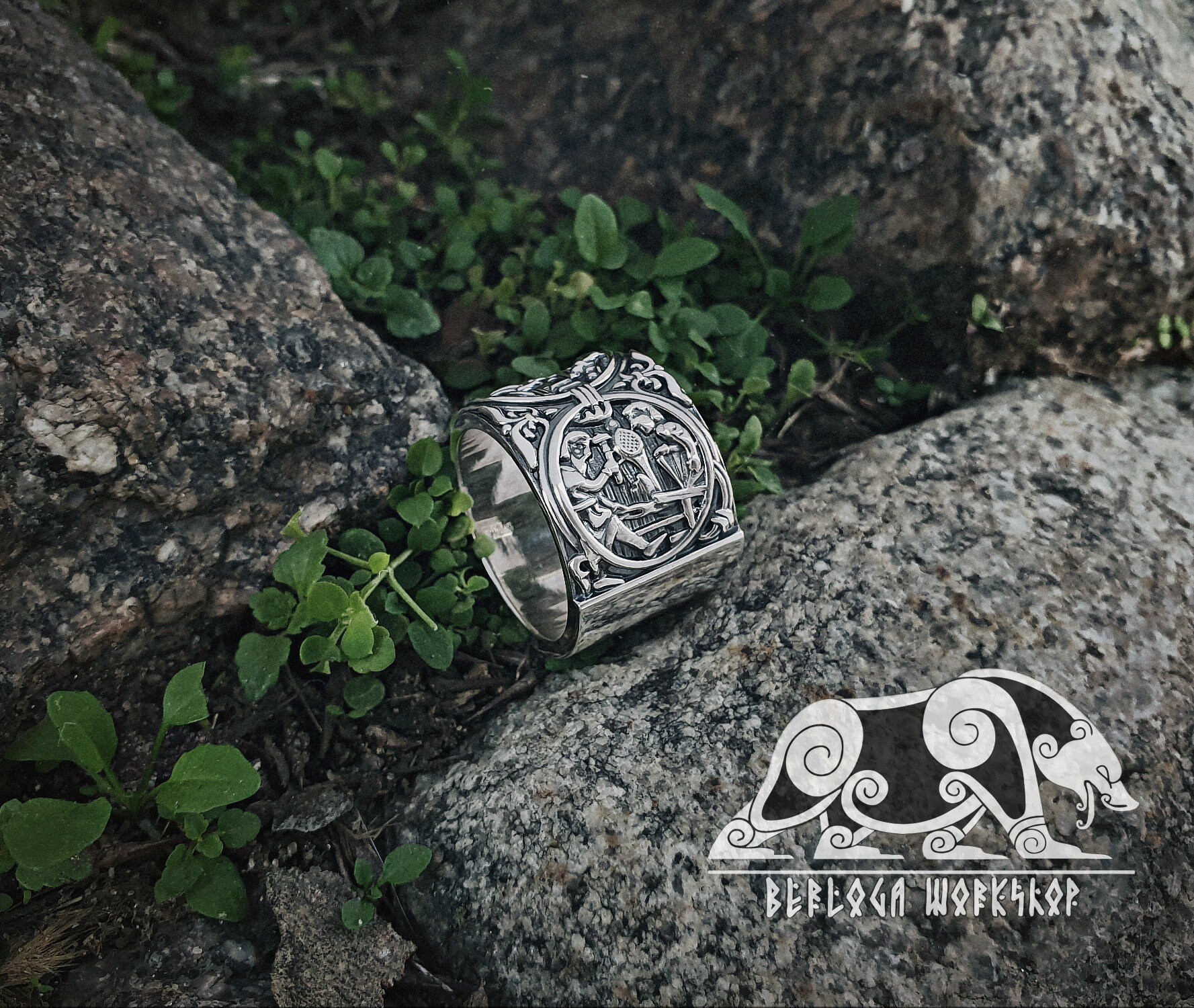 Siegfried sigurd and Fafnir Ring Ring of the Nibelungs from Etsy