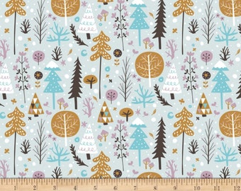 Snowfall Tundra Light Blue Camelot 100% Cotton fabric by the yard  (CA720)