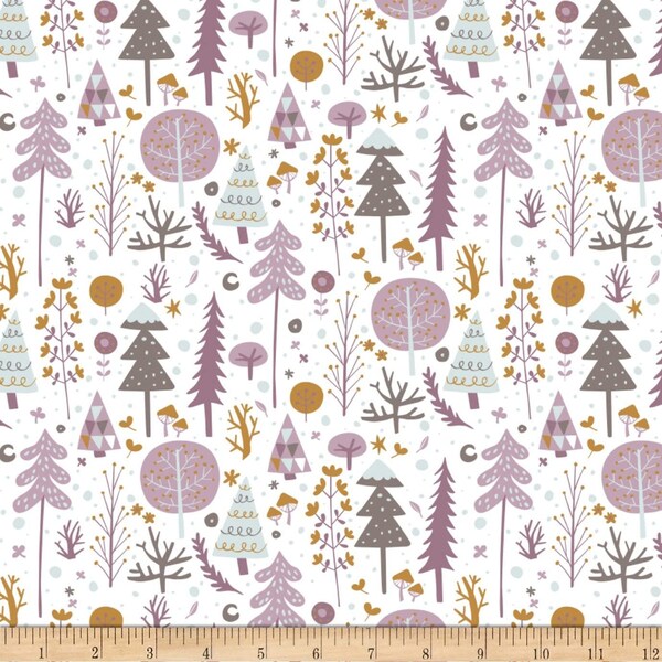 Snowfall Tundra White Camelot 100% Cotton fabric by the yard  (CA721)