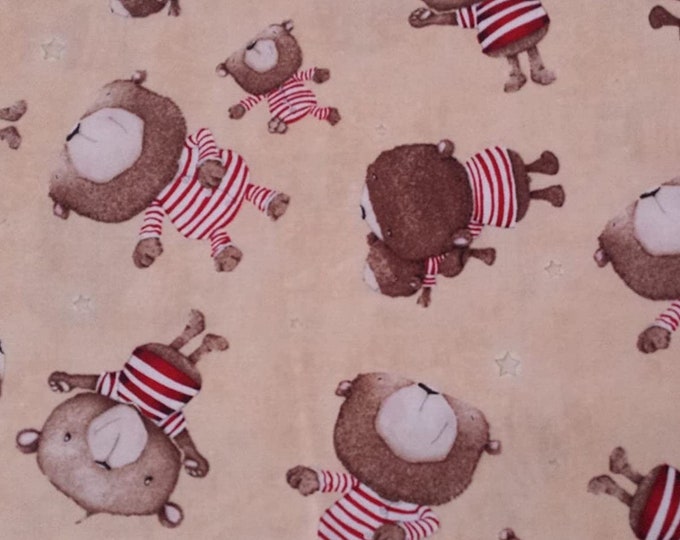 Shine Bright Bear Quilting Treasures 100% Cotton fabric by the yard  (QT8)