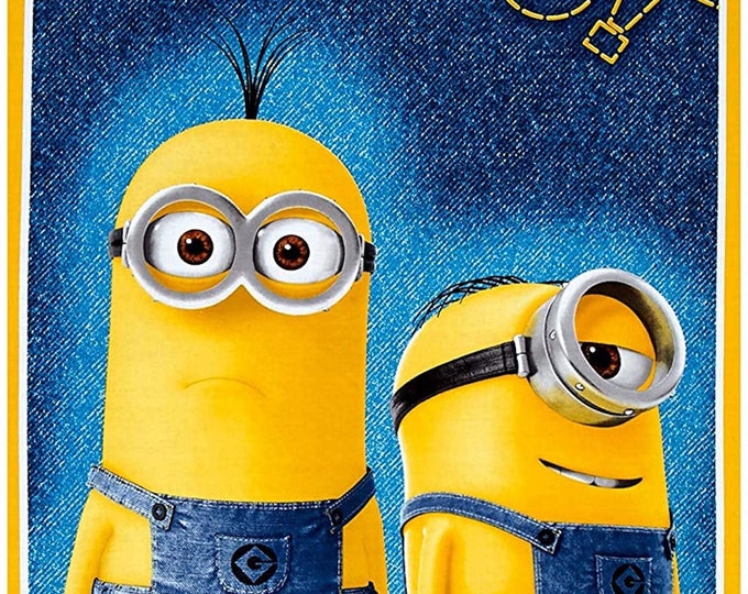 Millions of minions Bello! Panel 23" Quilting Treasures 100% Cotton fabric by the Panel  (QT399)