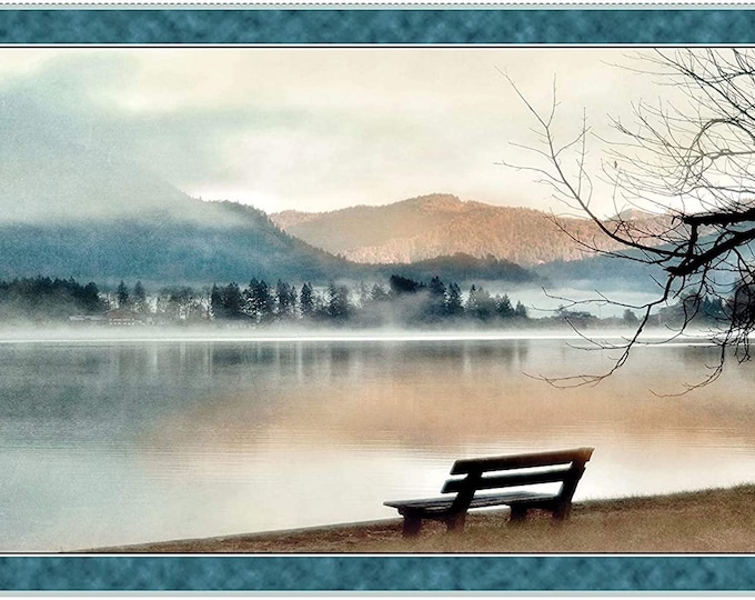 Artworks X Beautiful scenery  Panel 23.5" Quilting Treasures 100% Cotton fabric by the Panel  (QT824)