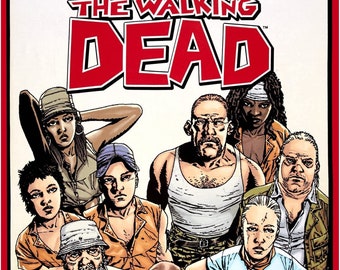 The walking dead characters  Panel 35.5"  Springs Creative 100% cotton 43" wide fabric Sold by the Panel (SC517)