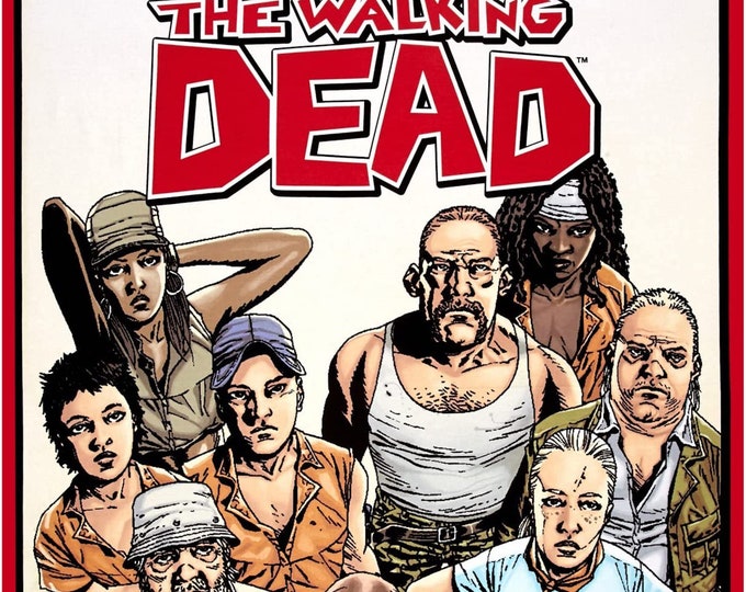 The walking dead characters  Panel 35.5"  Springs Creative 100% cotton 43" wide fabric Sold by the Panel (SC517)