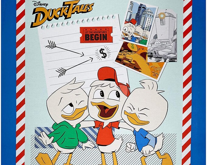 Disney - Ducktales  panel 35.5"  Springs Creative 100% cotton 43" wide fabric Sold by the Panel (SC1288)