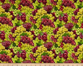 Food Festival - Grapes   Elizabeth's Studio Premium quality Cotton fabric by the Yard (ES321)