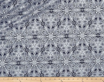 Basics Luminous Lace Medallion Blender Quilting Treasures Fabrics 100% cotton Fabric by the yard (QT952)