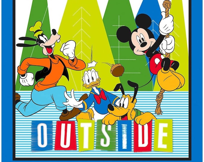 Disney Explore outside  panel 36"  Springs Creative 100% cotton 43" wide fabric Sold by the Panel (SC557)