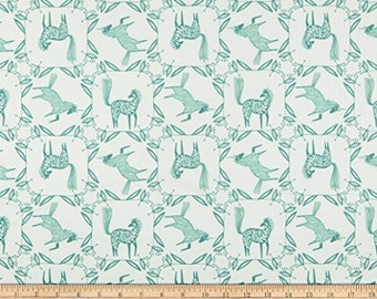 Green Skogen Horse Frame Camelot fabrics 100% cotton 43" wide fabric Sold by the Yard (CA1161)